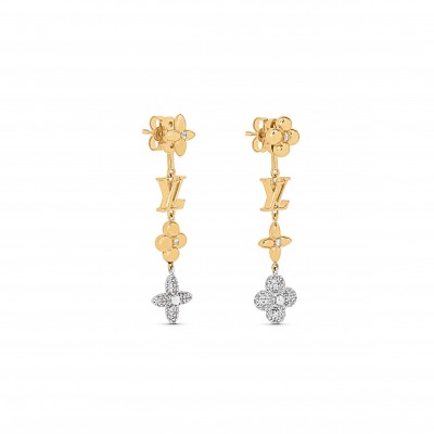 LOUIS VUITTON LV GRAM EARRINGS M01262